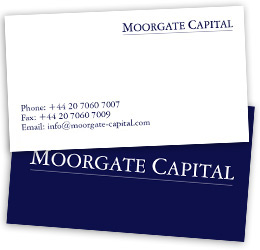 Moorgate Capital Business Cards